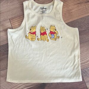 Disney Cream Tank Top with Winnie the Pooh Trio Junior XXL size 19